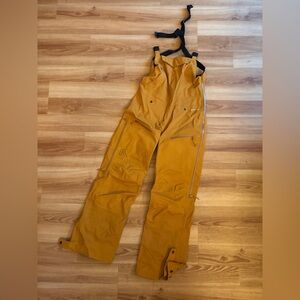 Flylow Moxie Ski Bibs — Women’s XS in mustard yellow